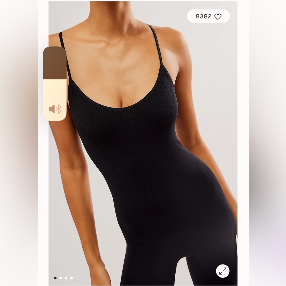 Free People seamless ballet back catsuit